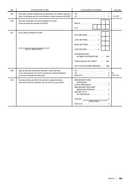 REPUBLIKA E SHQIPËRISË Studimi Demografik dhe ... - INSTAT