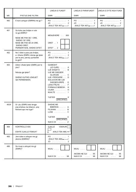 REPUBLIKA E SHQIPËRISË Studimi Demografik dhe ... - INSTAT