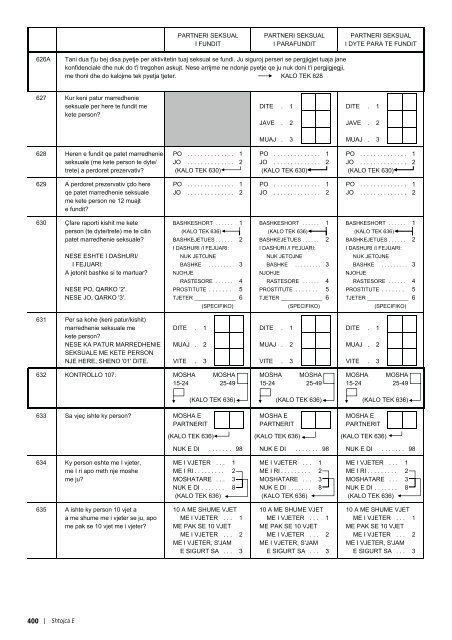 REPUBLIKA E SHQIPËRISË Studimi Demografik dhe ... - INSTAT