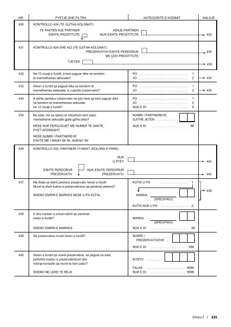 REPUBLIKA E SHQIPËRISË Studimi Demografik dhe ... - INSTAT