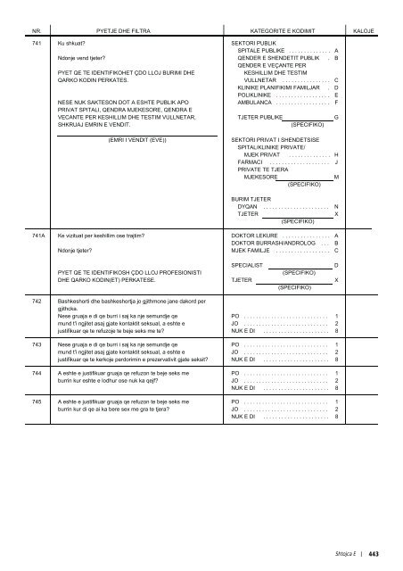 REPUBLIKA E SHQIPËRISË Studimi Demografik dhe ... - INSTAT