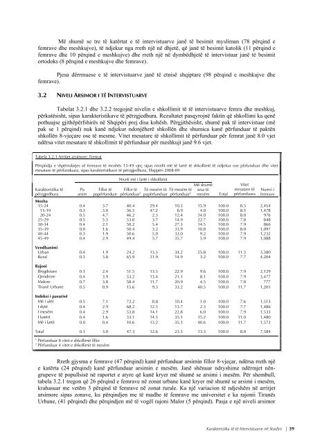 REPUBLIKA E SHQIPËRISË Studimi Demografik dhe ... - INSTAT