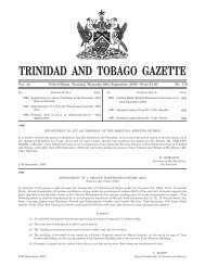 Gazette No. 179 of 2005.pdf - Trinidad and Tobago Government News