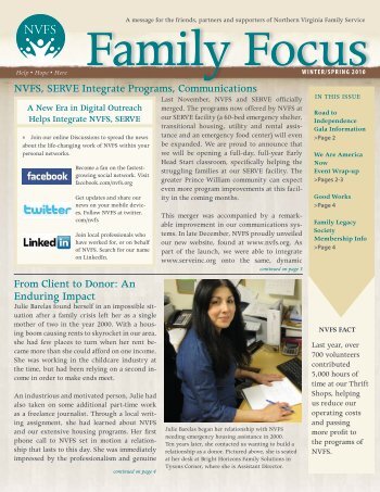 From Client to Donor - Northern Virginia Family Service