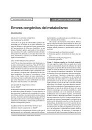 Errores congénitos del metabolismo