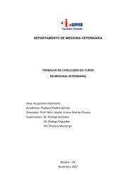 DEPARTAMENTO DE MEDICINA VETERINÁRIA - UPIS