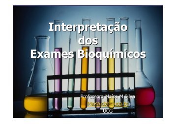 Exames Bioquímicos - Ucg