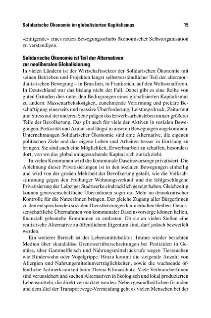 Sven Giegold / Dagmar Embshoff (Hrsg.) Solidarische ... - VSA Verlag