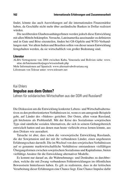 Sven Giegold / Dagmar Embshoff (Hrsg.) Solidarische ... - VSA Verlag