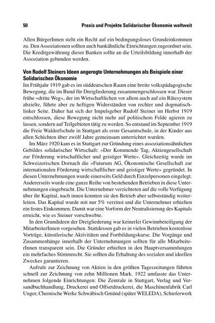 Sven Giegold / Dagmar Embshoff (Hrsg.) Solidarische ... - VSA Verlag