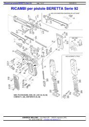 RICAMBI per pistole BERETTA Serie 92 - Armeriabelloni.It