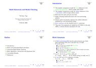 Büchi Automata and Model Checking -