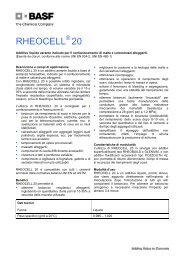 RHEOCELL 20 - BASF Construction Chemicals Italia S.p.A.