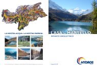 ImpIanto IdroelettrIco laSa – martello - Hydros
