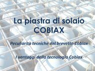 La piastra di solaio COBIAX - Io Non Tremo