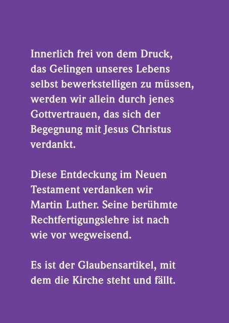 Christus vertrauen ? Was Rechtfertigung heute bedeutet - VELKD