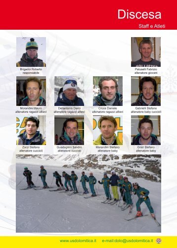 composizione squadre e calendari stagione 201 - US Dolomitica