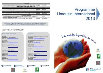 programme france - CCI de - Corrèze