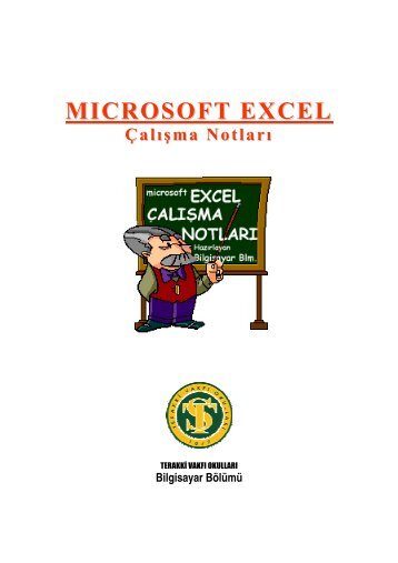 MS Excel Ders Notları