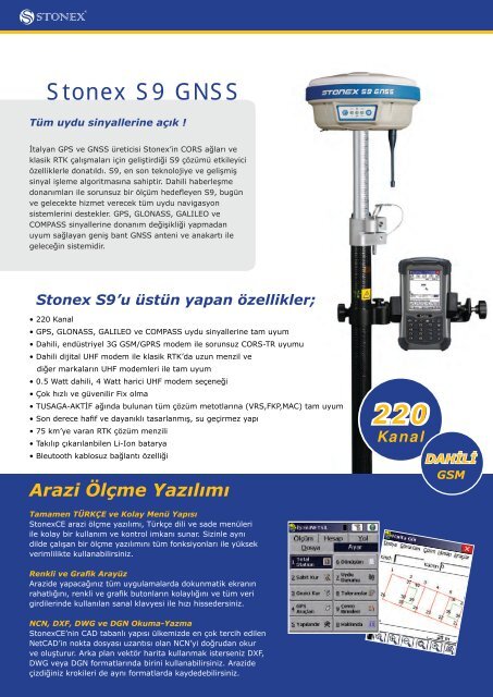 S9 GNSS Alıcısı - Doğa Elektronik