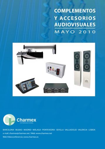 complementos y accesorios audiovisuales - Charmex Interactivos