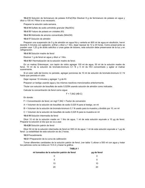 1.3.1 NOM-127-SSA1-1994 Al margen un sello con ... - Colaboradores