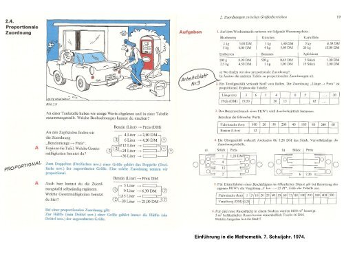 Präsentation Proportionalität - Mathematik und ihre Didaktik