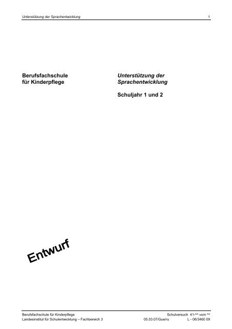 BFS für Kinderpflege Unterstützung der ... - der HWS Albstadt