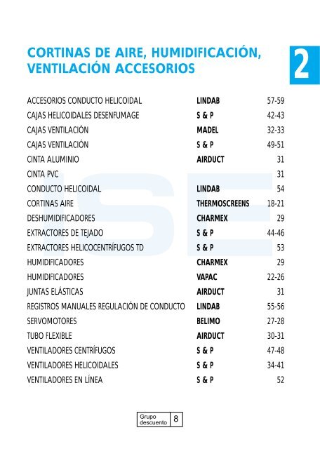 cortinas de aire, humidificación, ventilación accesorios - Iberica de ...