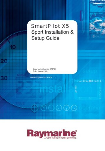 SmartPilot X5 Sport Installation & Setup Guide - Raymarine