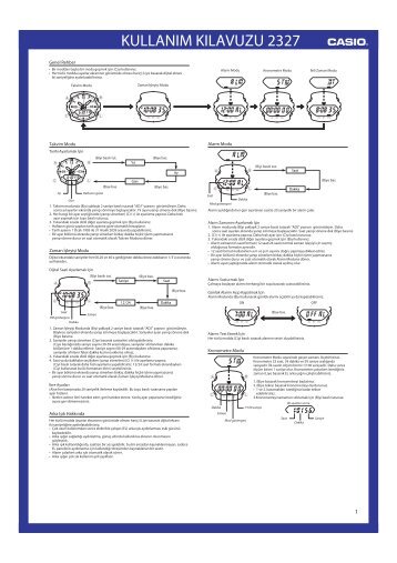 kullanım kılavuzu 2327