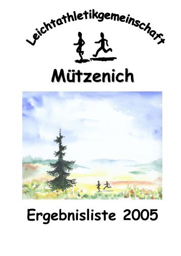 LG Mützenich - Ergebnisheft 2005 - Vennlauf