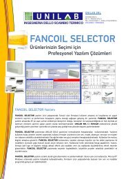 Fan-Coil Seçim Yazılımı