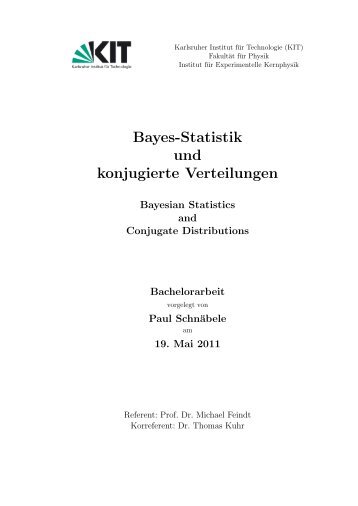 Bayes-Statistik und konjugierte Verteilungen - Institut für ...