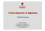 E-İmza Oluşturma ve Doğrulama E-İmza Oluşturma ve Doğrulama