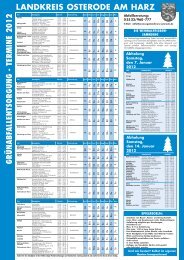 grünabfallentsorgung - termine 2012 landkreis osterode am harz