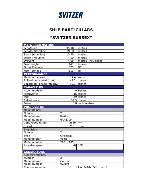 Port of Liverpool - Towage Information