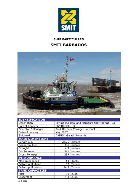 Port of Liverpool - Towage Information