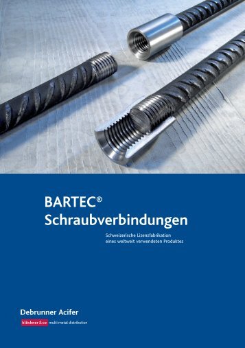 BARTEC® Schraubverbindungen - Bewehrungstechnik