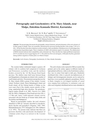 Full text in PDF - Geological Society of India