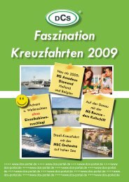 Faszination Kreuzfahrten 2009 - DCS TOURISTIK