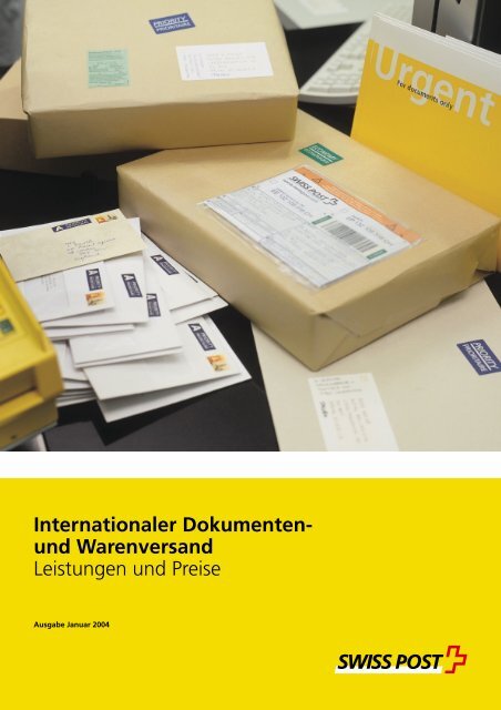 Internationaler Dokumenten- und Warenversand ... - Klangspiel.ch
