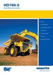 Quick Reference Guide - HD785-5 - Komatsu