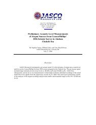 Preliminary Acoustic Level Measurements of Airgun Sources from ...
