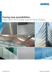 Facing new possibilities: High-Tech for Facade and Surface Design.