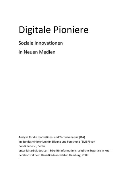 Digitale Pioniere - Politik Digital