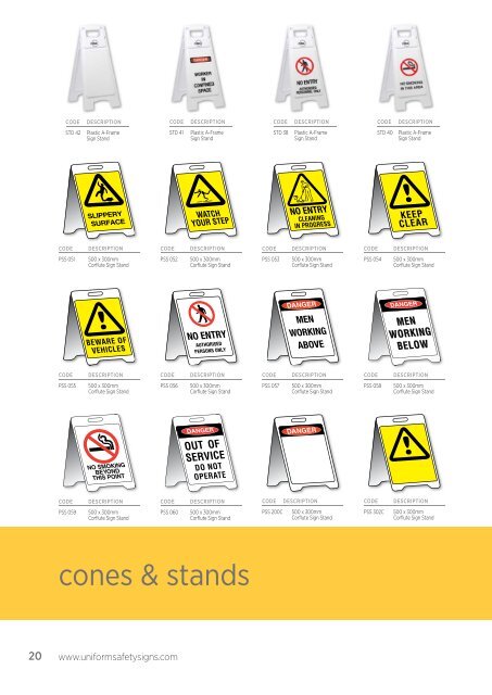 Download our current catalogue here. (27mb) - Uniform Safety Signs