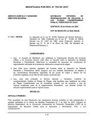 RES3.3080 Regionalizacion de plagas - Servicio Agrícola y Ganadero
