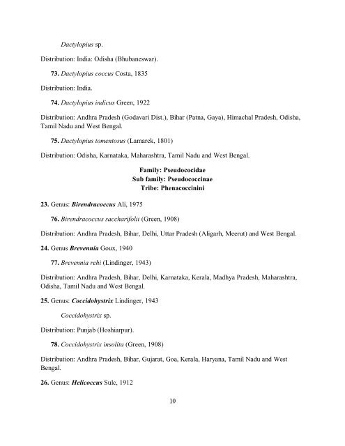 scale insects and mealy bugs - Zoological Survey of India