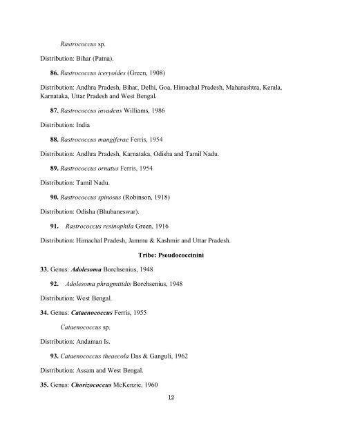 scale insects and mealy bugs - Zoological Survey of India